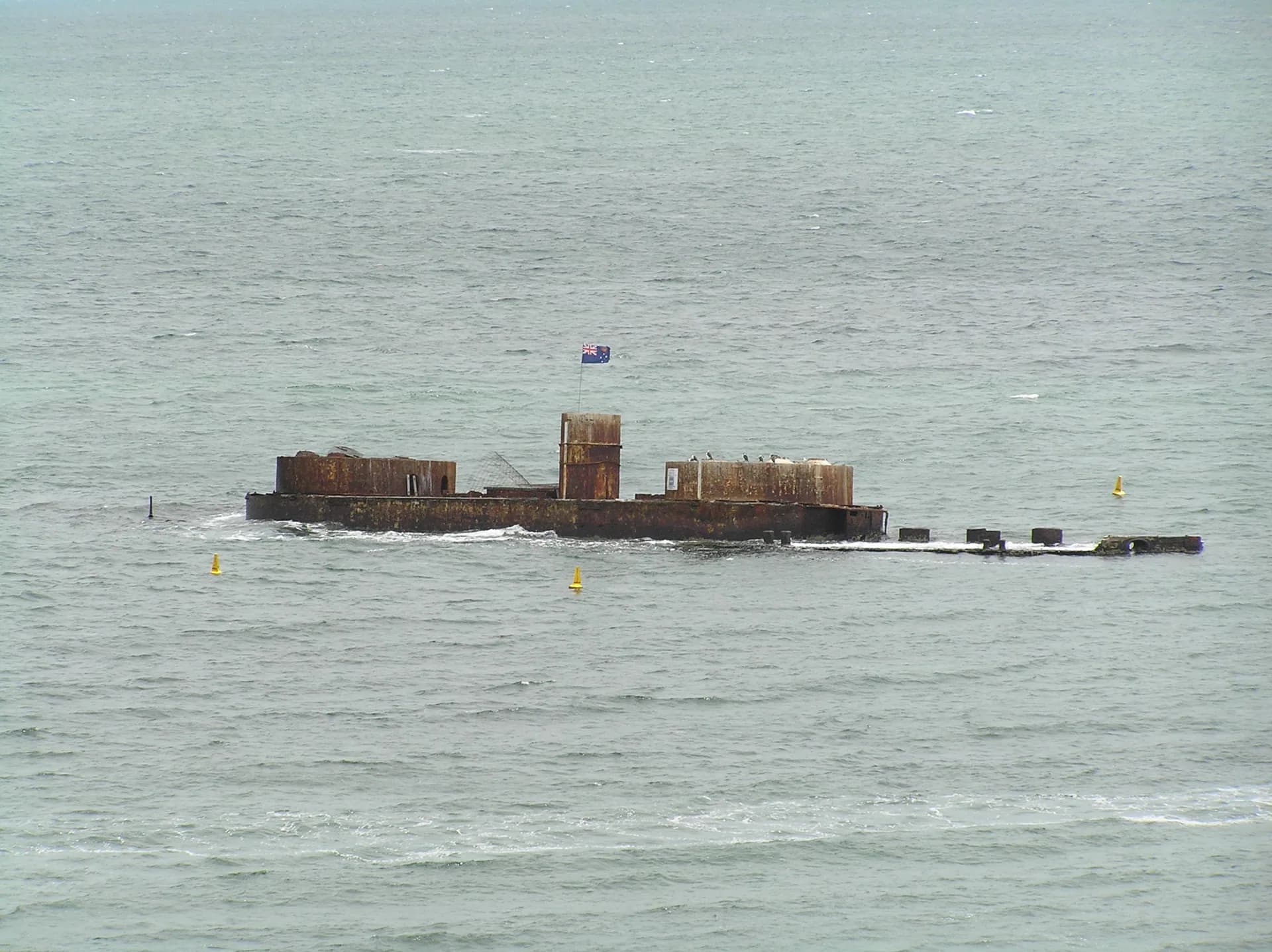 HMVS Cerberus wreck in Half Moon Bay, Victoria — a popular Melbourne wreck dive site